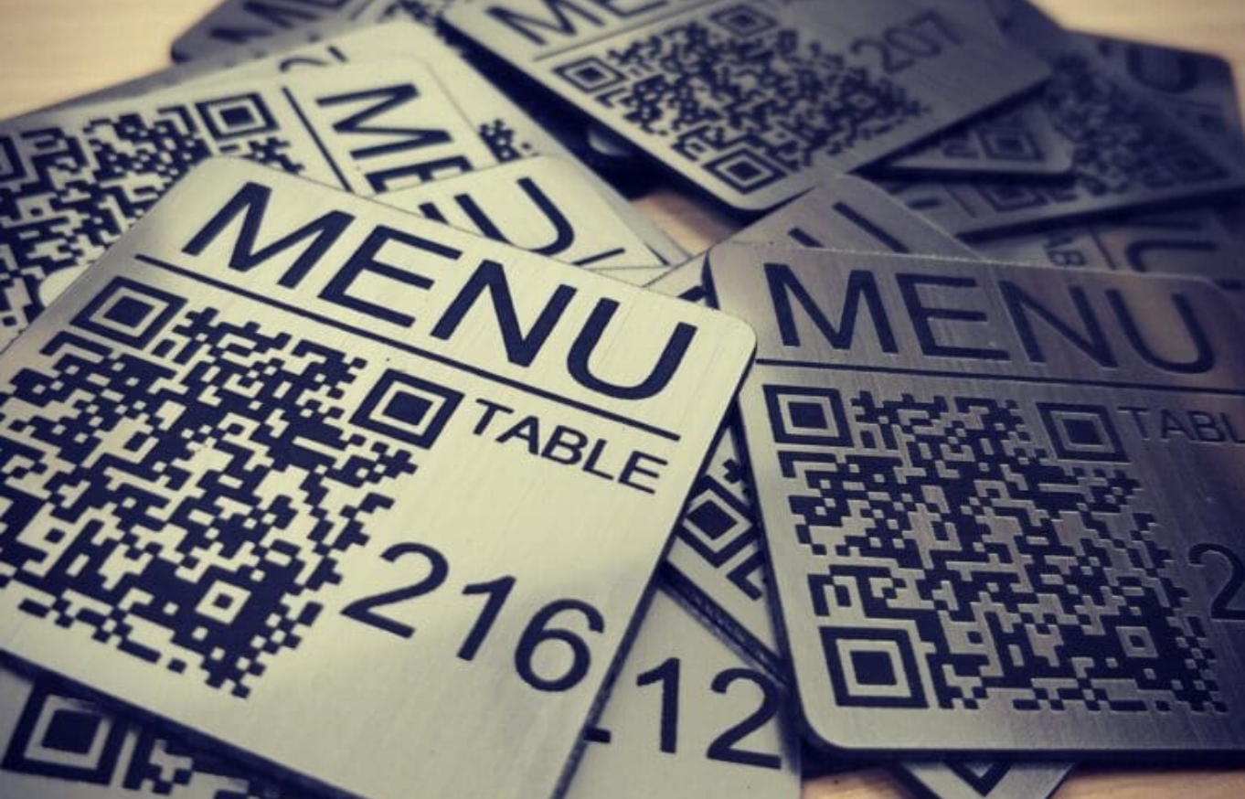 Código QR para restaurantes en Laser