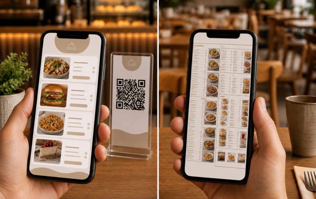 pdf vs qr menu
